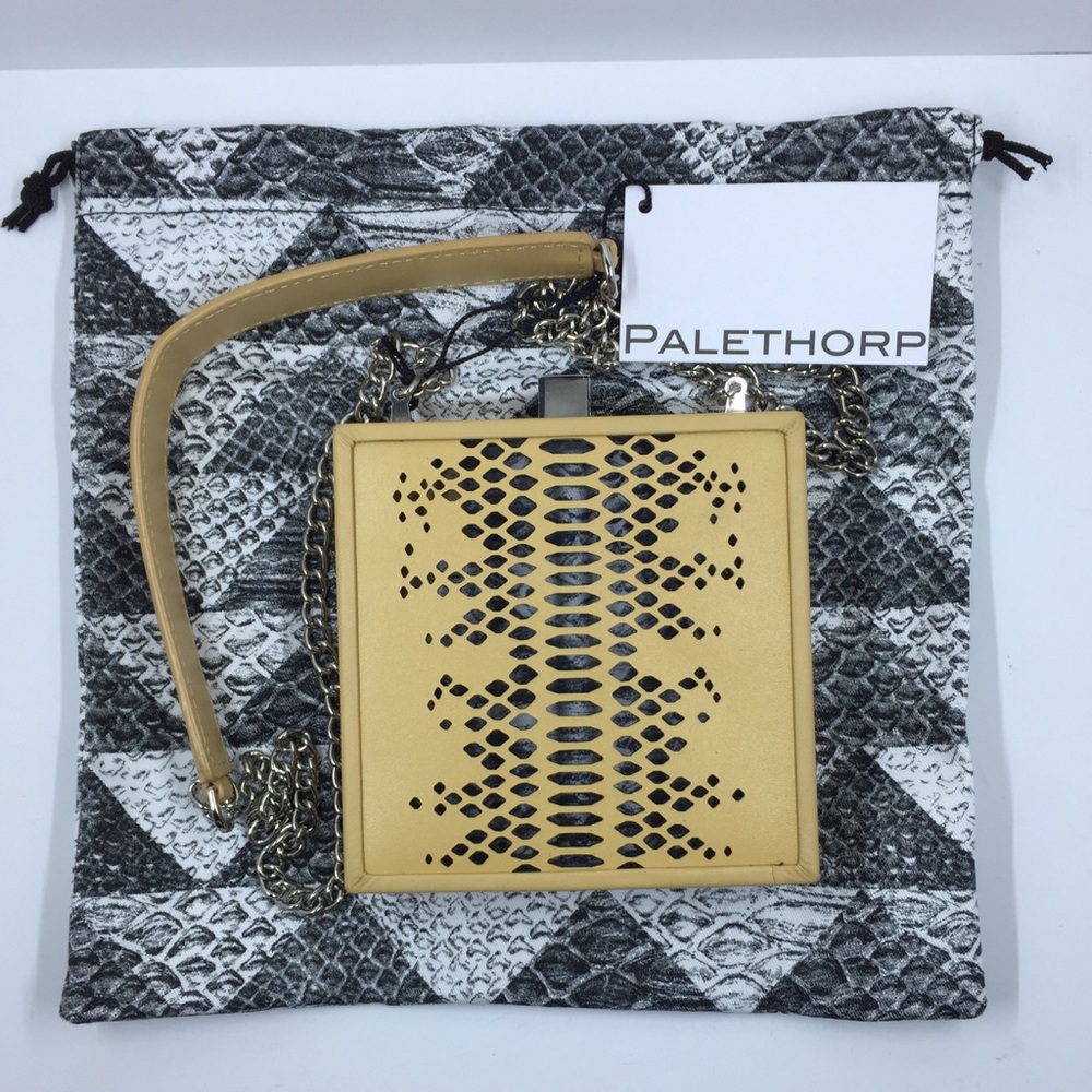 NWT Sleek Palethorp Tan Leather Handbag